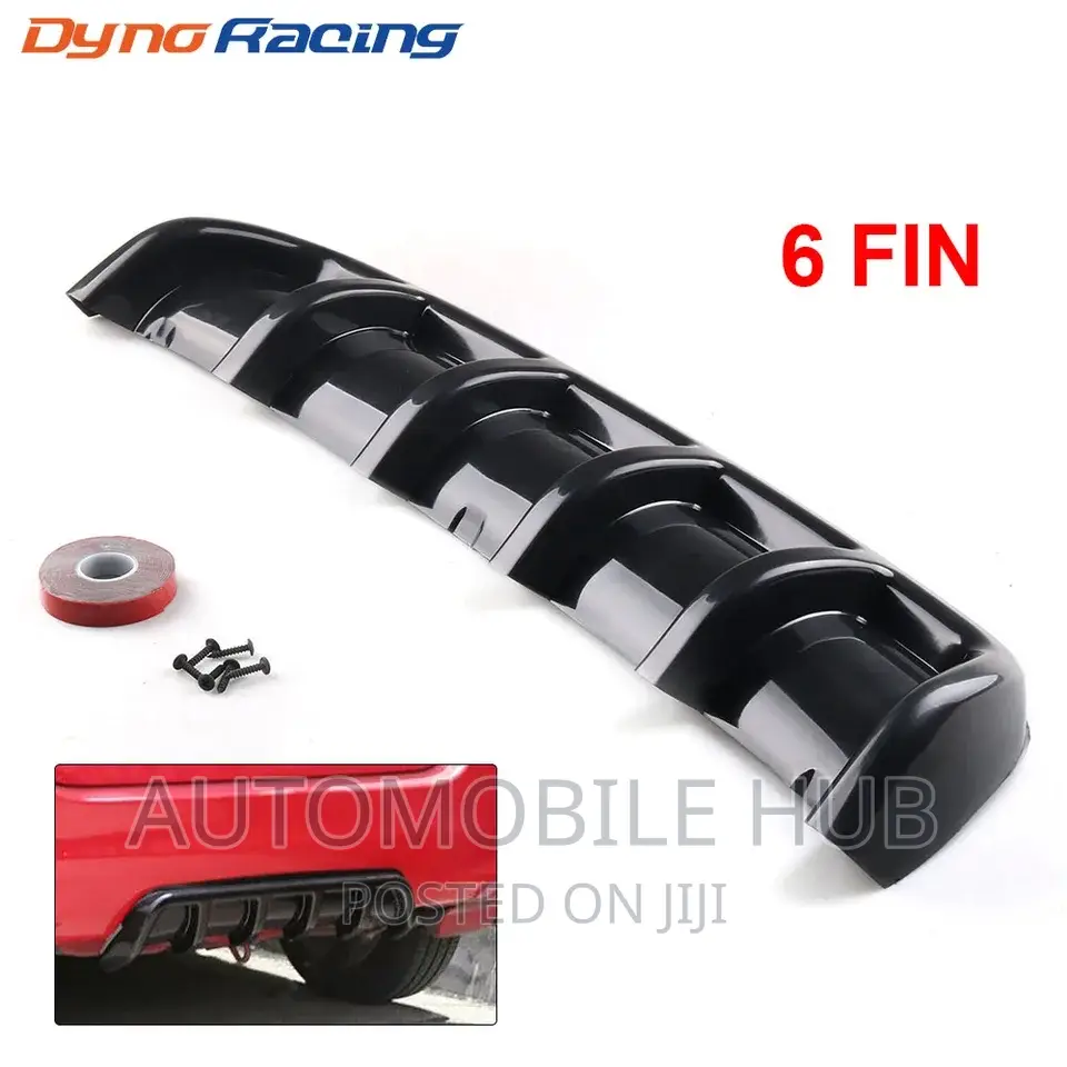 6fin Shark Fin Bumper Rear Diffuser