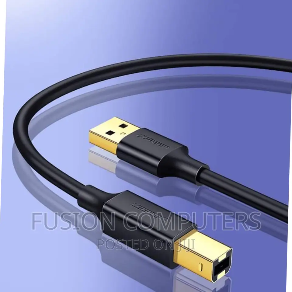 UGREEN USB 2.0 AM To BM Print Cable 1.5m (Black) – US135