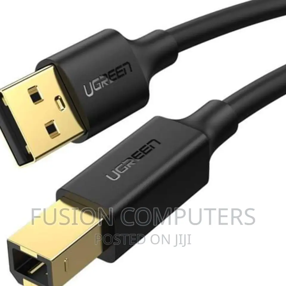 UGREEN USB 2.0 AM To BM Print Cable 1.5m (Black) – US135