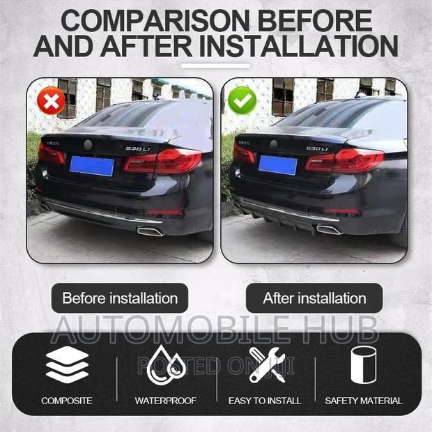 6 Fin Abs Plastic Bumper Rear Diffuser