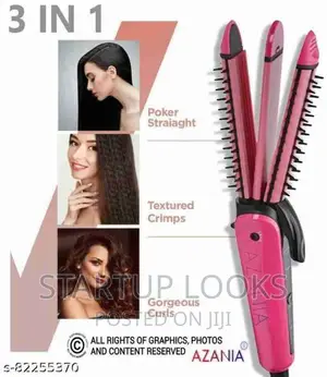 3 In 1 Curling Iron + Free Heat Protection Serum