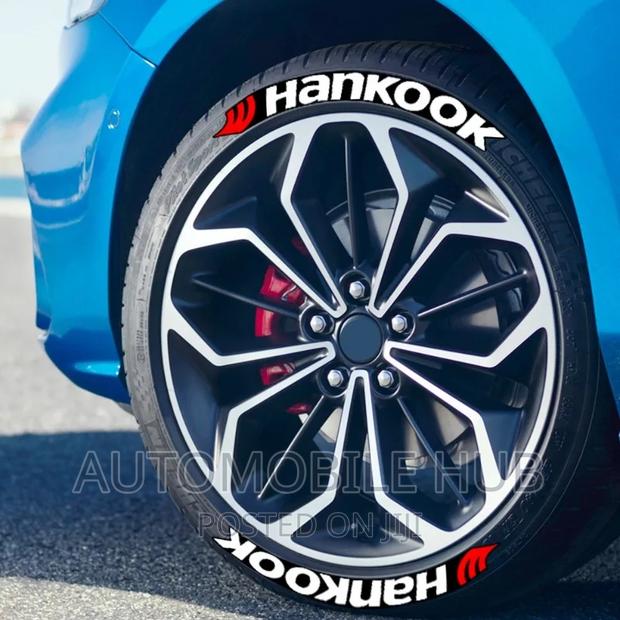 Hankook Tire Stickers 8pcs + Glue