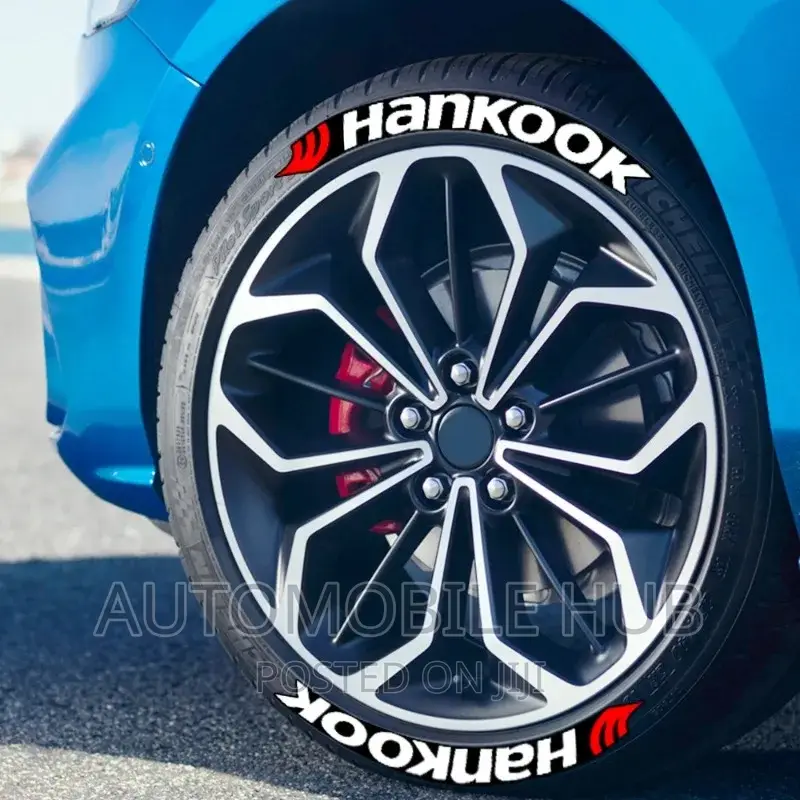 Hankook Tire Stickers 8pcs + Glue