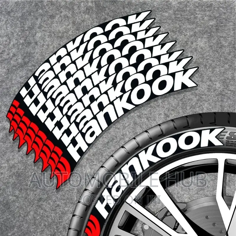 Original Hankook Tire Stickers 8pcs