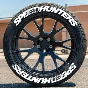 Speed Hunters Tire Stickers 8pcs Glue