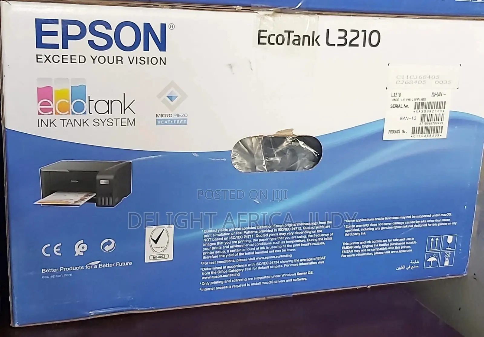 Epson Ecotank L3210, an All-in-One Ink Tank Printer Designed