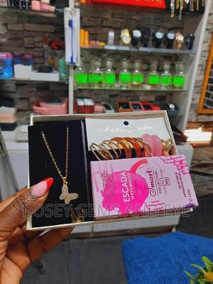 Gift Set - Ladies Chain, Perfume Set of Earings