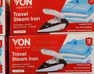 Von Travel Steam Iron Box 