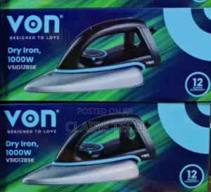Von Dry Iron Box Teflon Plate (VSID12BSK
