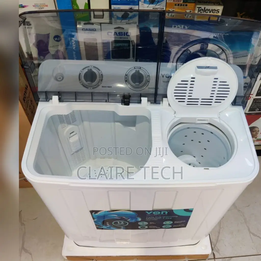 Von 7.5kg Twin Tub Top Load Washing Machine