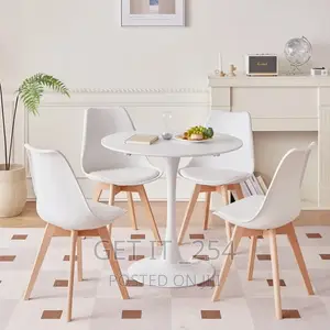 Wooden Cocktail Table With Metallic Stand