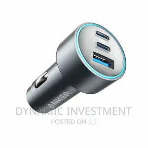 Anker 3-Port 67W USB-C Car Charger Phone,Tablet,Laptop