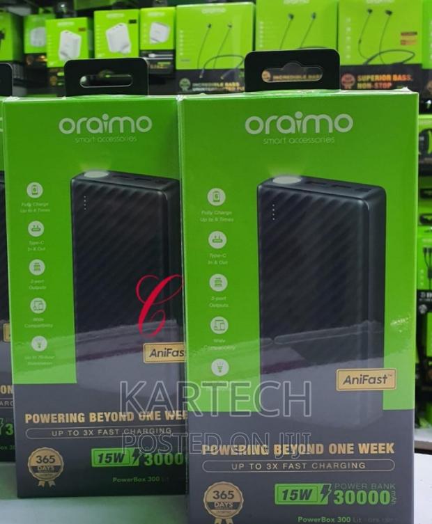 Oraimo 300 Lit 30,000mah Power Bank OPB-1301 - main view