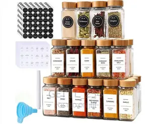 30pcs Glass Spice Jars
