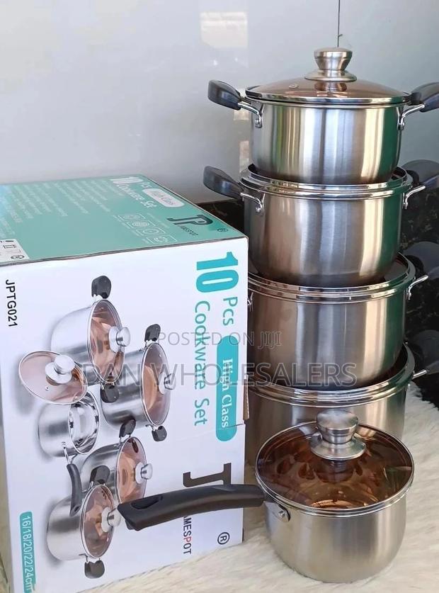 JP 10pcs Stainless Sufuria - main view