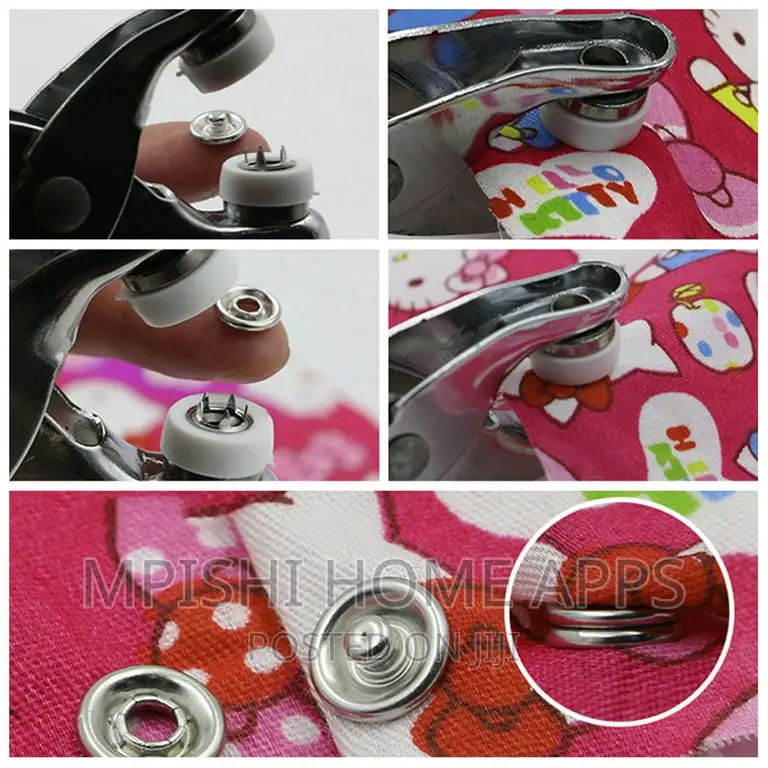 Metallic Snup Button Pliers Set