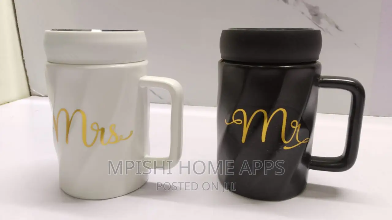 Fancy Couple Cups 
Branded Mr Mrs King Queen (380ml-440ml)