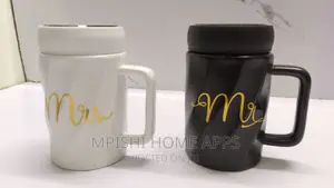 Fancy Couple Cups 
Branded Mr Mrs King Queen (380ml-440ml)