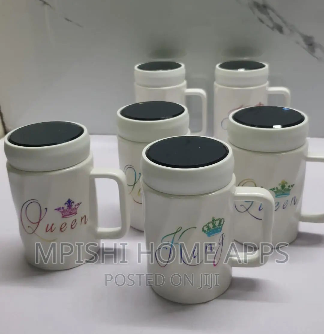 Fancy Couple Cups 
Branded Mr Mrs King Queen (380ml-440ml)