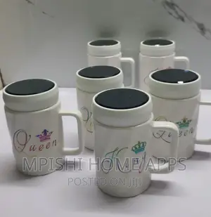 Fancy Couple Cups 
Branded Mr Mrs King Queen (380ml-440ml)