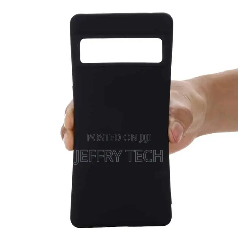 Soft Silicone Black Case With Lanyard - For Google Pixel 7a