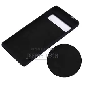 Soft Silicone Black Case With Lanyard - For Google Pixel 7a