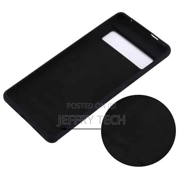 Soft Silicone Black Case With Lanyard - For Google Pixel 7a - thumbnail 3