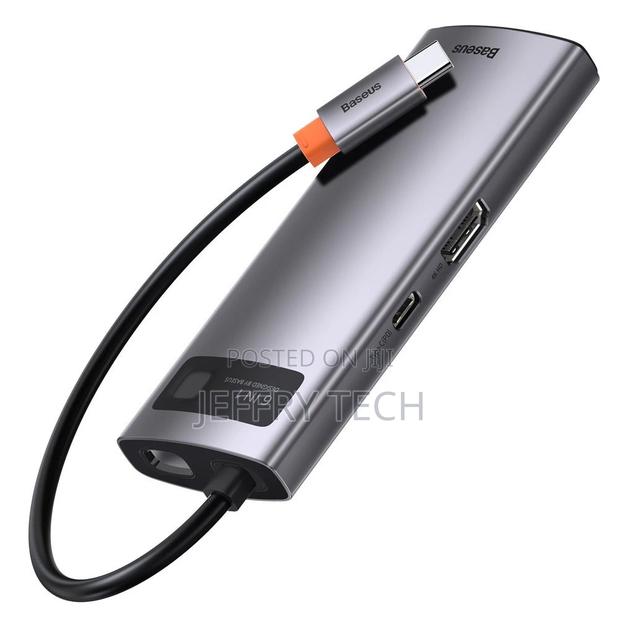 Baseus Metal Gleam 6in1 Multifunctional USB Type C Hub - USB - thumbnail 2