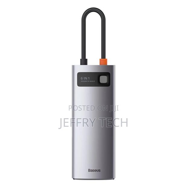 Baseus Metal Gleam 6in1 Multifunctional USB Type C Hub - USB - thumbnail 3