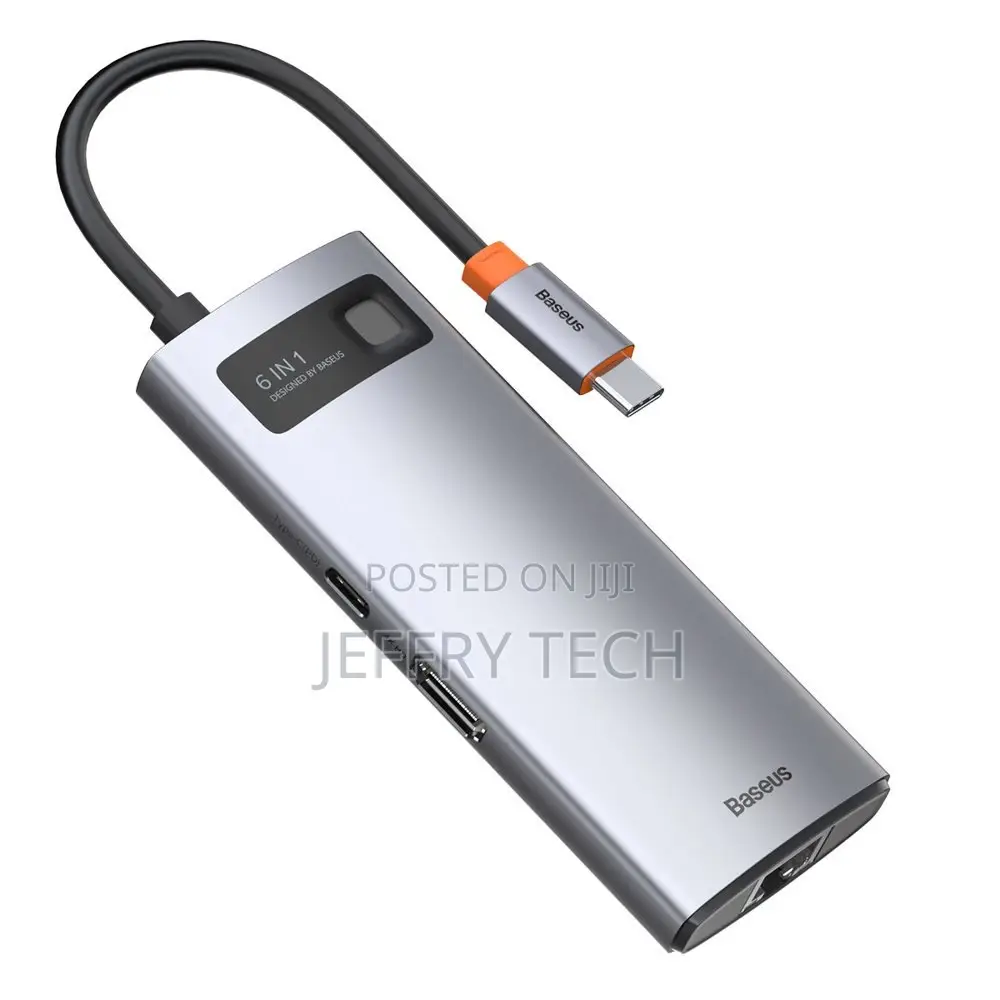 Baseus Metal Gleam 6in1 Multifunctional USB Type C Hub - USB