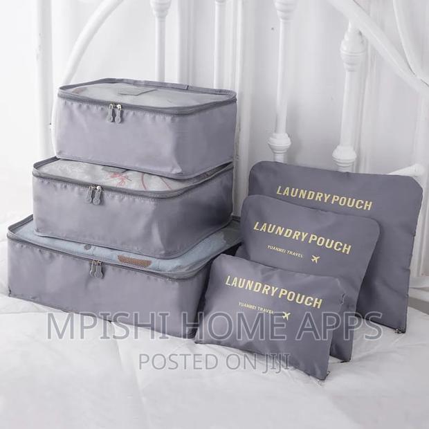 6pcset Travel Suitcase Organizer Foldable Cosmetic Organizer - thumbnail 3