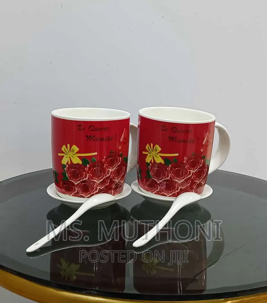 *Valentines Ceramic Twin Cup Set in a Gift Box