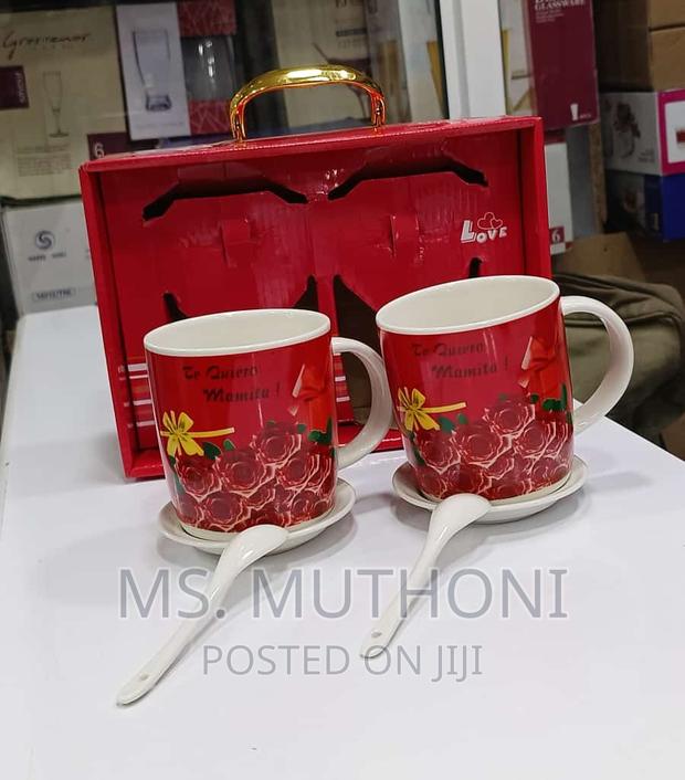 *Valentines Ceramic Twin Cup Set in a Gift Box