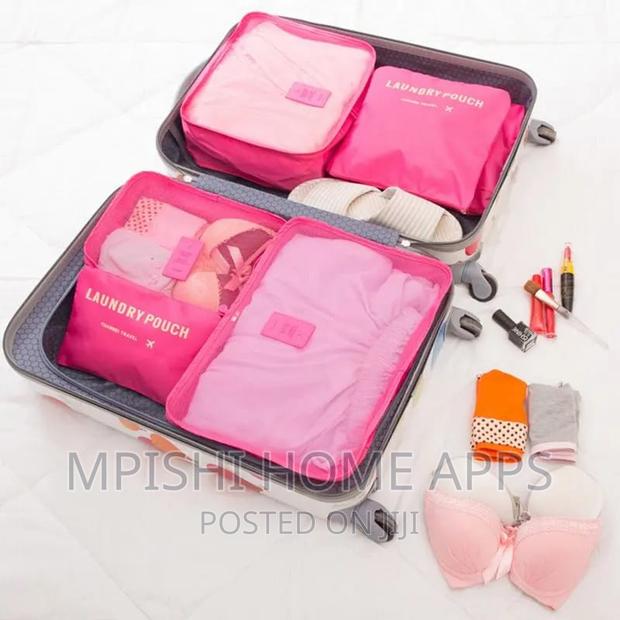 6pcset Travel Suitcase Organizer Foldable Cosmetic Organizer - thumbnail 5
