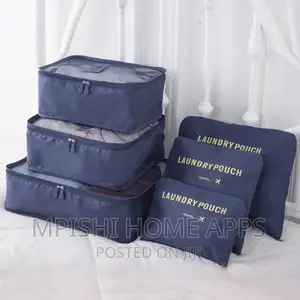 6pcset Travel Suitcase Organizer Foldable Cosmetic Organizer