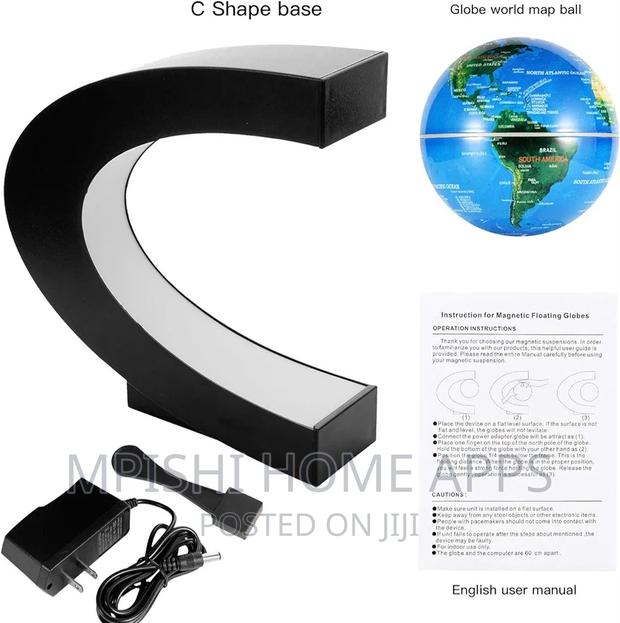 LED Light Table Lamp, Antigravity Floating Global World - thumbnail 5