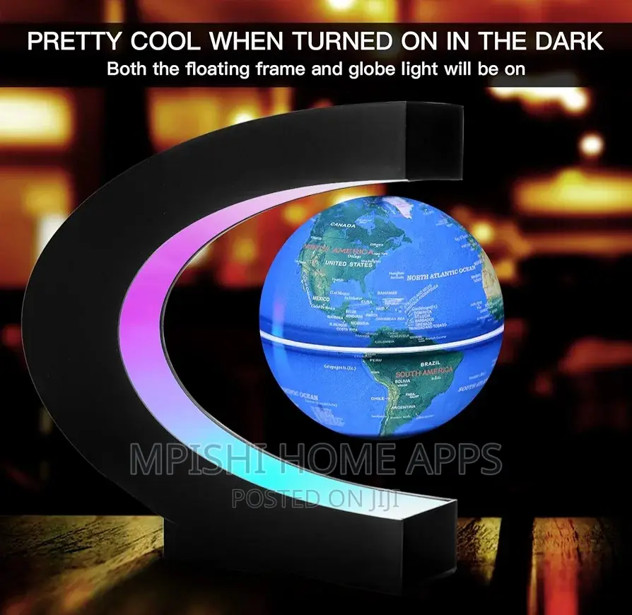 LED Light Table Lamp, Antigravity Floating Global World