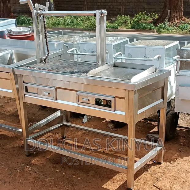Stainless Steel Choma Grill and Hot Plate.: