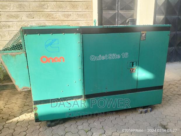 20kva Cummins Super Silent Generator, Used.