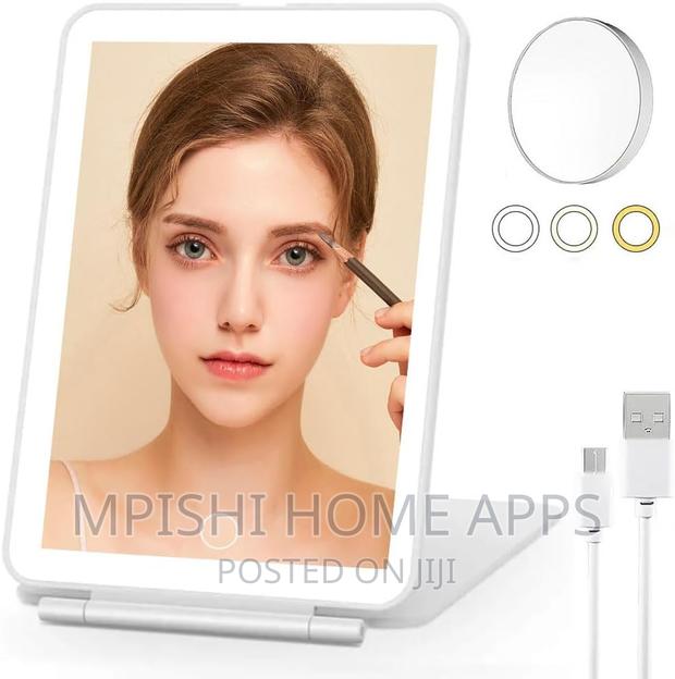 Rechargeable LED Travel Tablet Vanity Mirror - main view