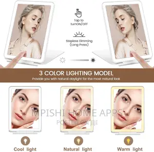 Rechargeable LED Travel Tablet Vanity Mirror