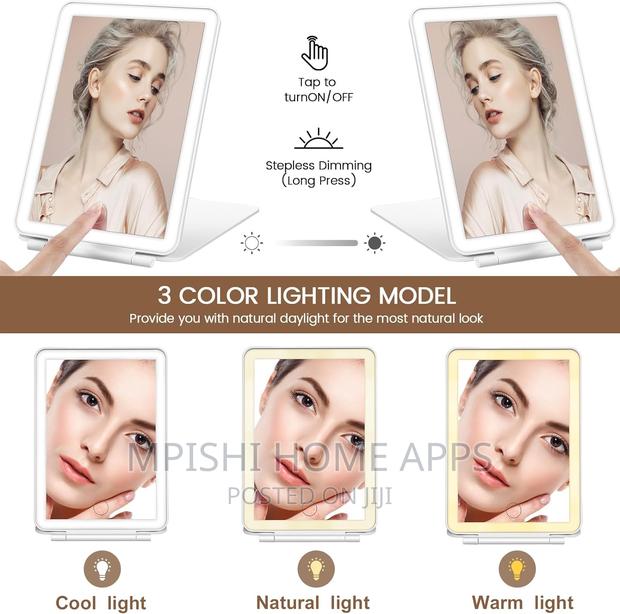 Rechargeable LED Travel Tablet Vanity Mirror - thumbnail 5