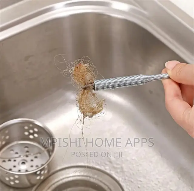 Spiral Drain Cleaner 60cm Long, 4 Claws Grabber