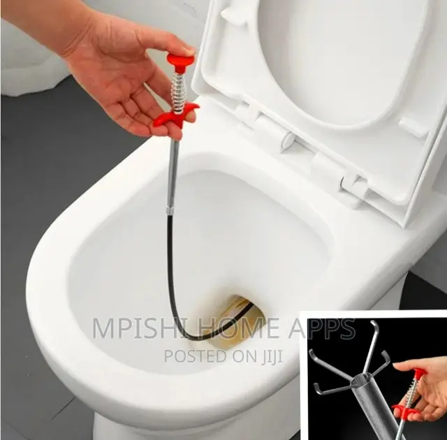 Spiral Drain Cleaner 60cm Long, 4 Claws Grabber