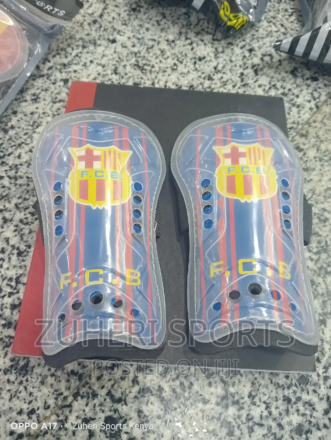 Shin Guard Football, Aerated Thick Comfortable Padding Barca