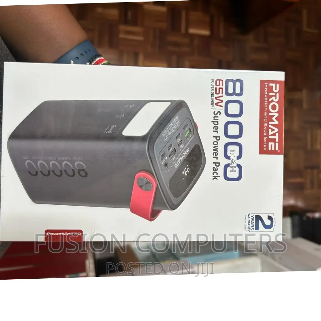 Promate 65W 80000mah High-Capacity Power Pack