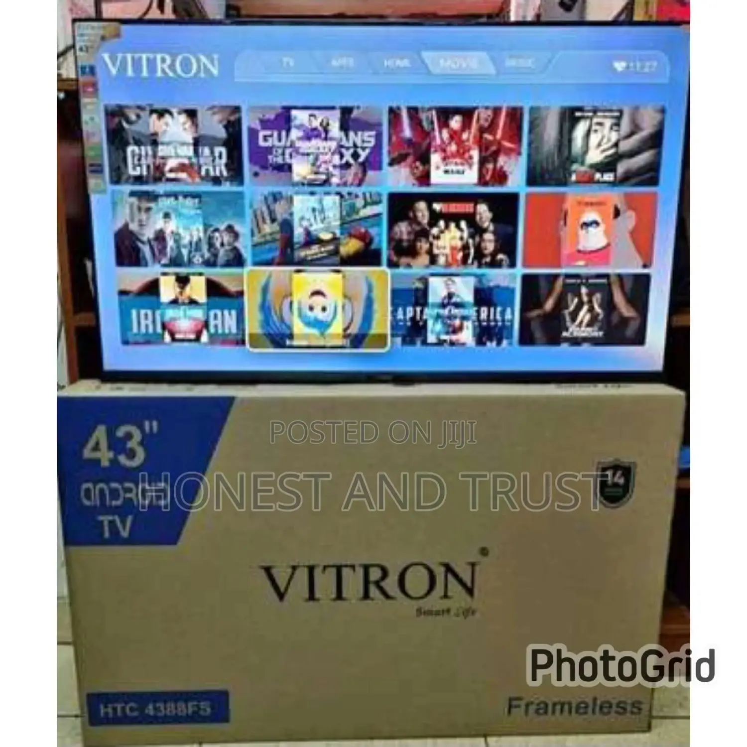 Vitron 43 Inch Smart Android Frameless