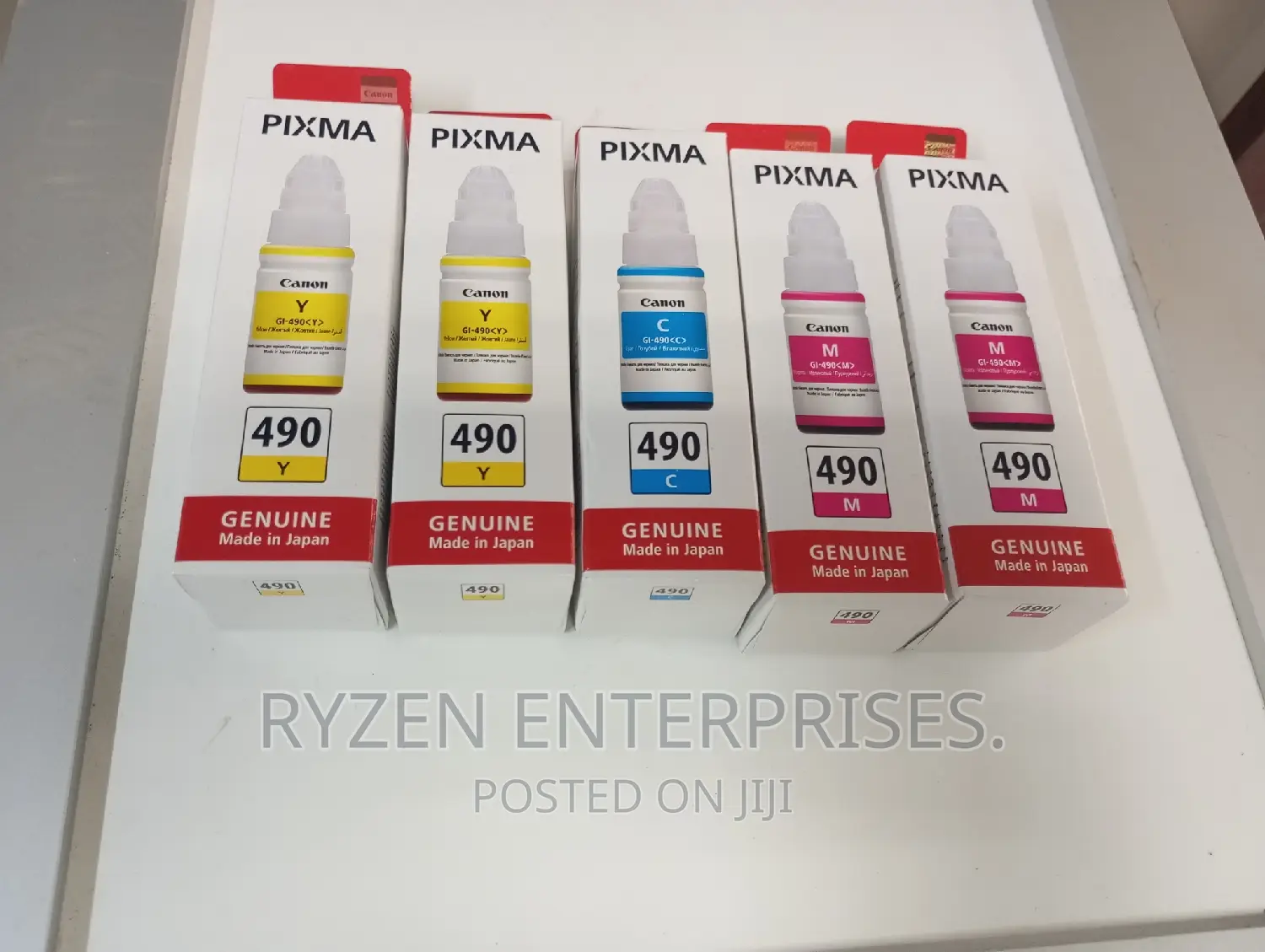 Canon 490inks Colours Yellow/ Cyan/ Magenta