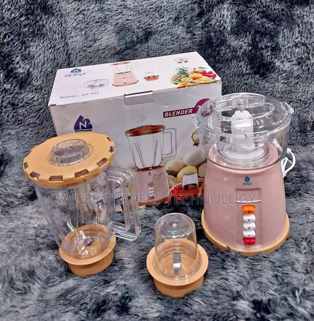 3 in 1 Nunix Blender With Grinder Chopper Model AK-444