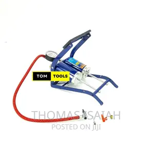 Double-Cylinder Foot Pump With Pressure Gauge Accessories
